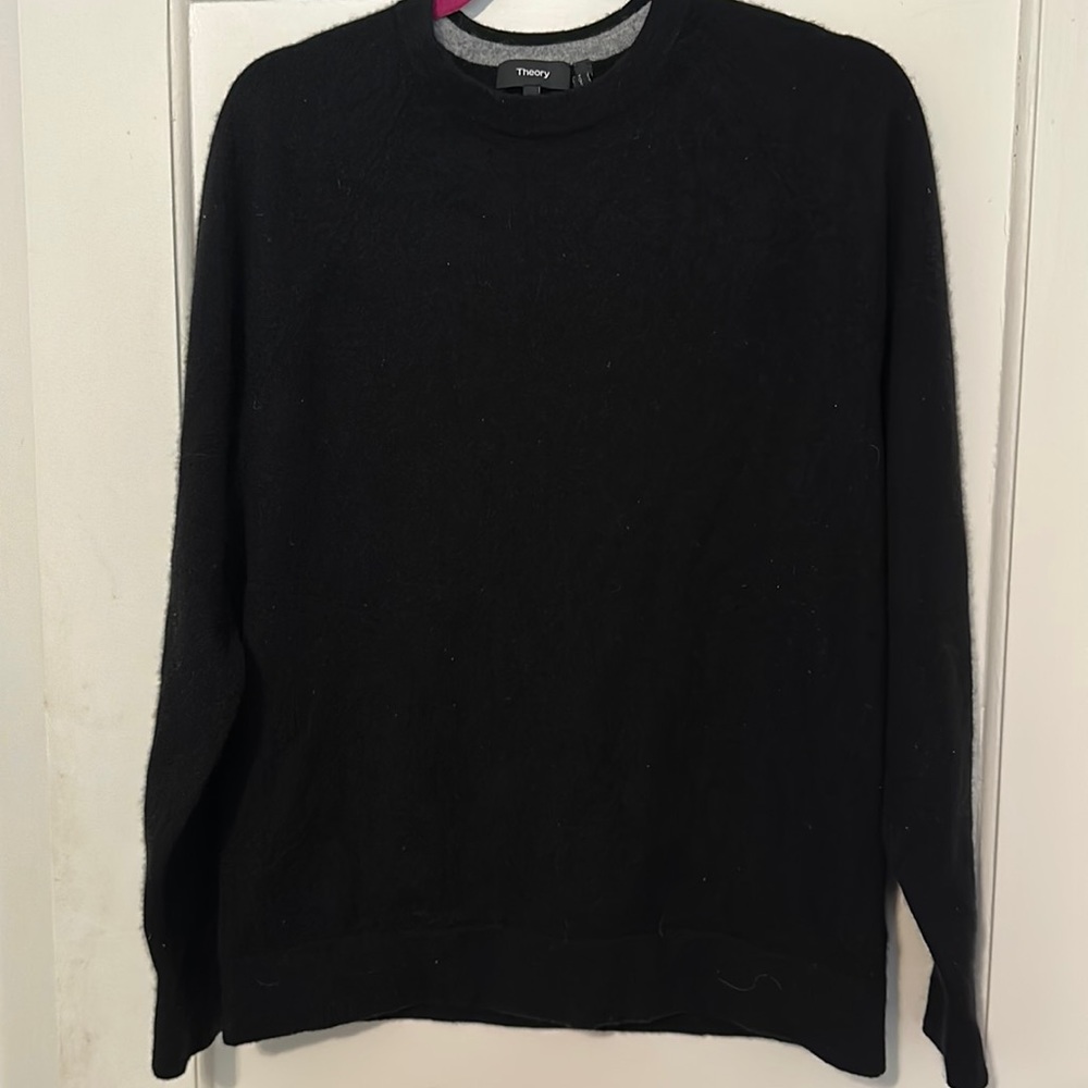 Theory Black Cashmere Sweater